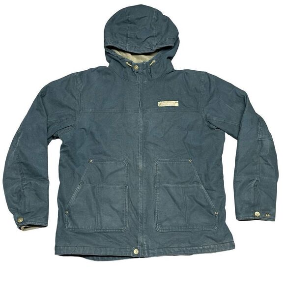 Columbia Roughtail Work Chore Jacket Men's L Fleece Lined Barn Coat PHG Hooded - Picture 1 of 11